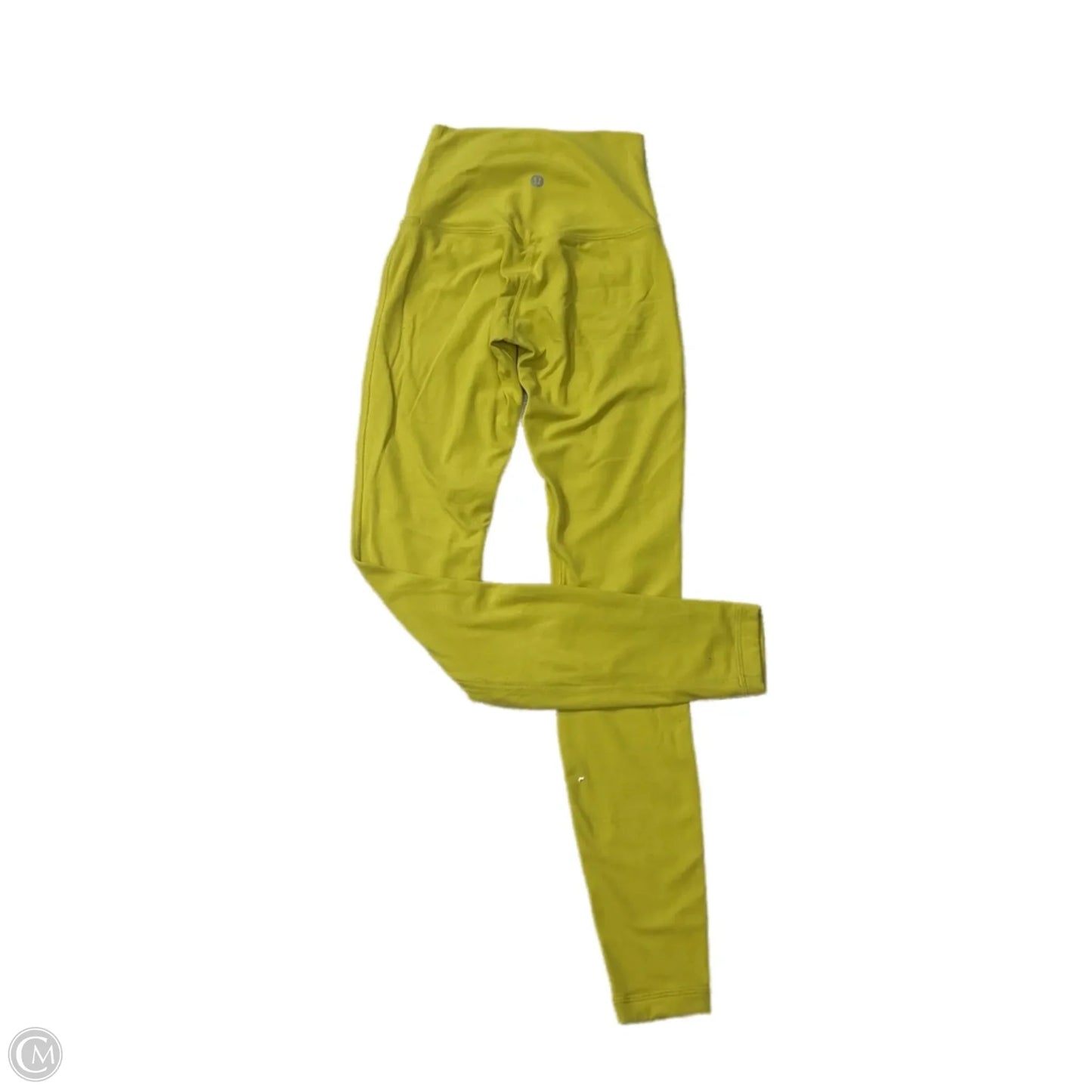 Athletic Leggings By Lululemon In Chartreuse, Size: 0