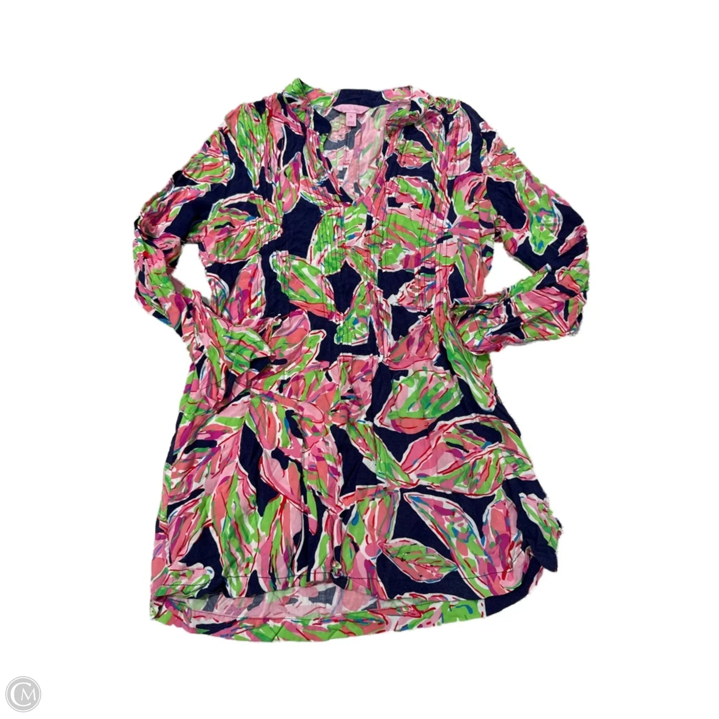 Top Long Sleeve Designer By Lilly Pulitzer In Multi-colored, Size: M