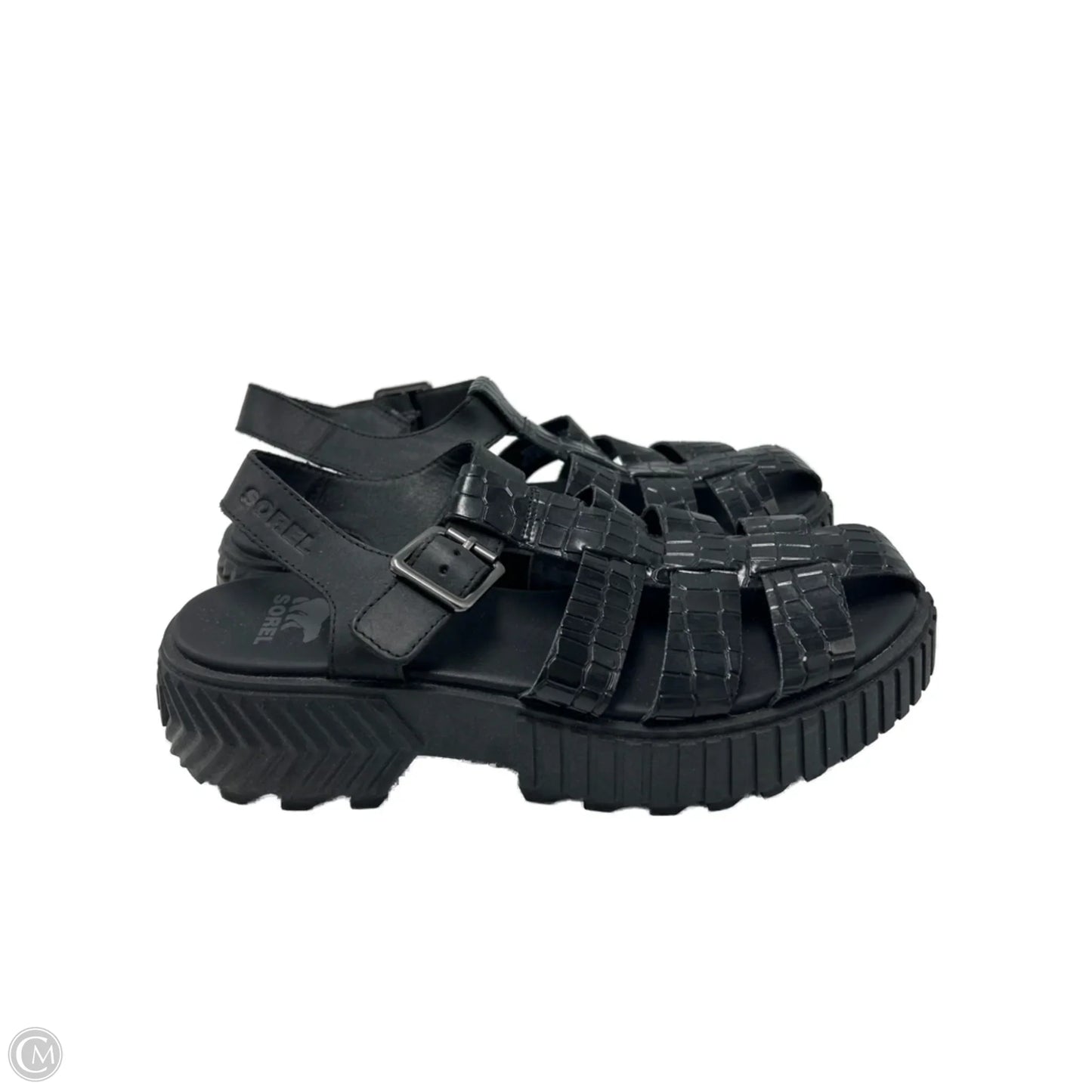 Sandals Heels Platform By Sorel In Black, Size: 8.5