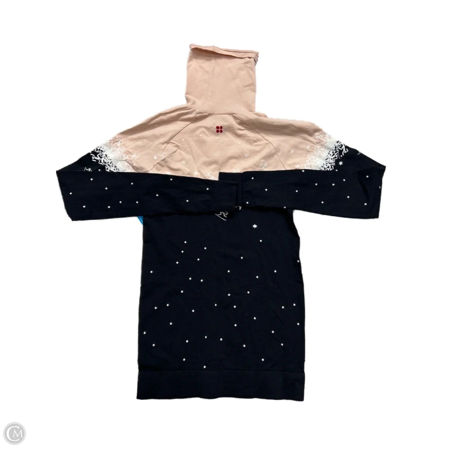 Athletic Top Long Sleeve Collar By Sweaty Betty In Black & Pink, Size: Xs