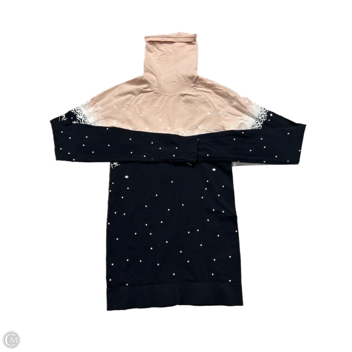 Athletic Top Long Sleeve Collar By Sweaty Betty In Black & Pink, Size: Xs