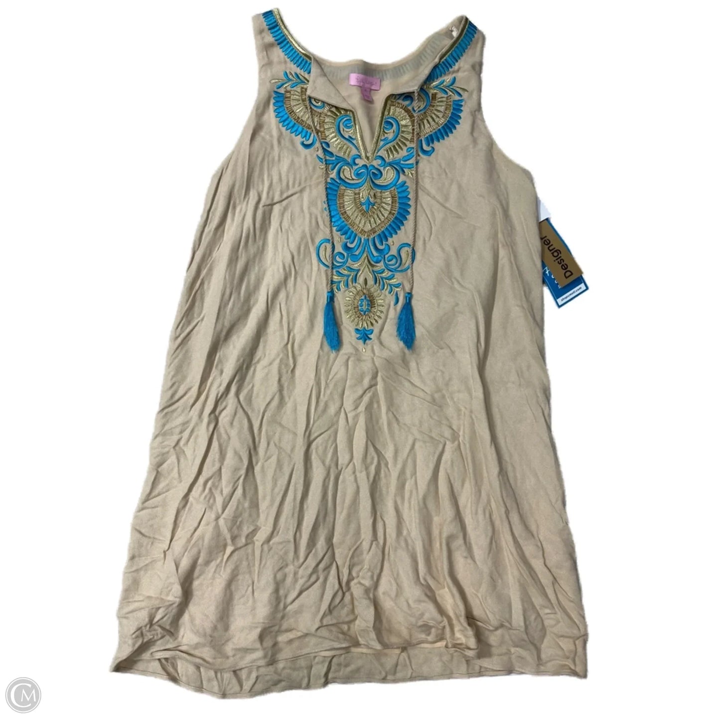 Dress Designer By Lilly Pulitzer In Tan, Size: M