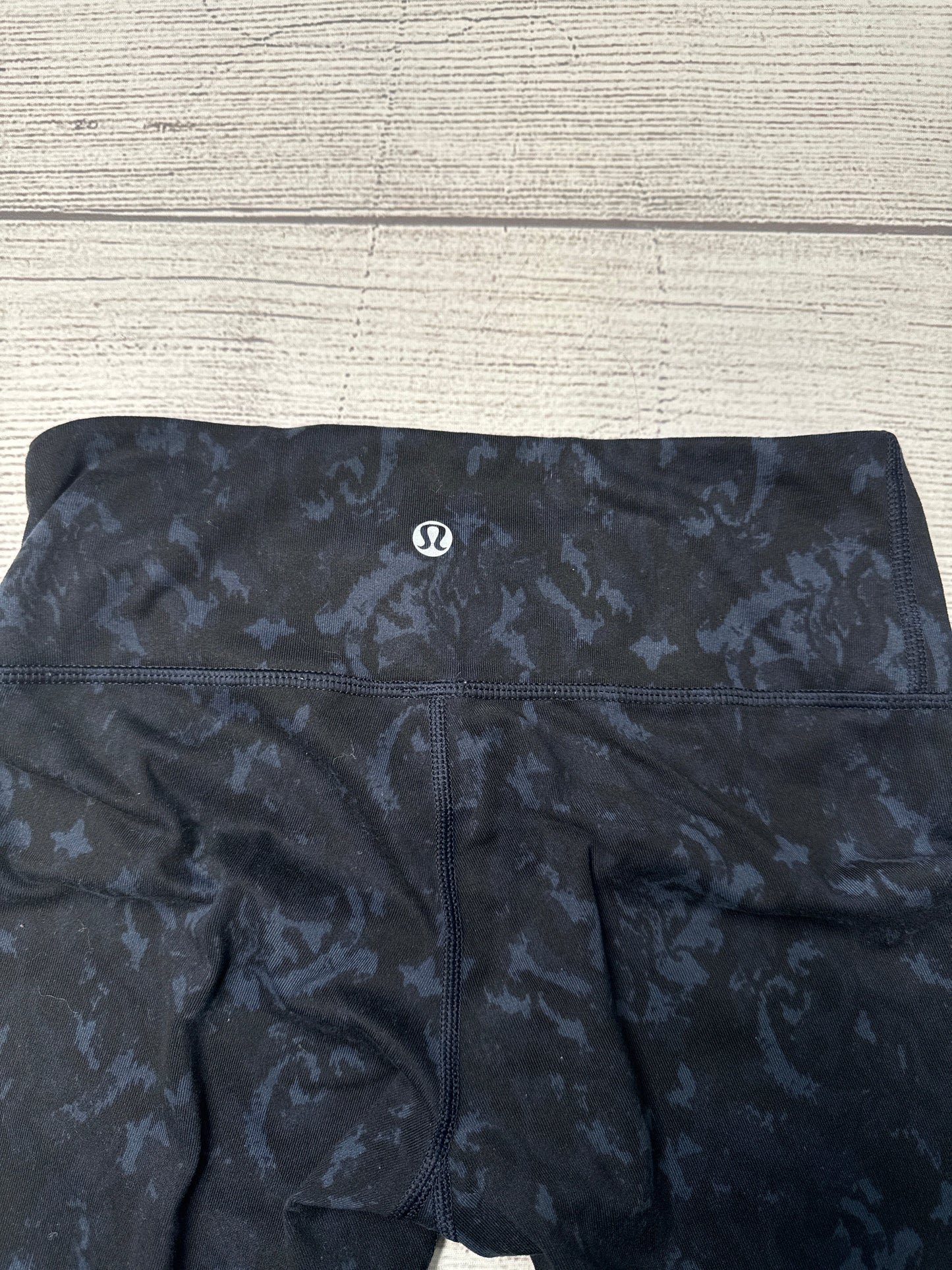 Athletic Leggings By Lululemon In Black Blue, Size: S