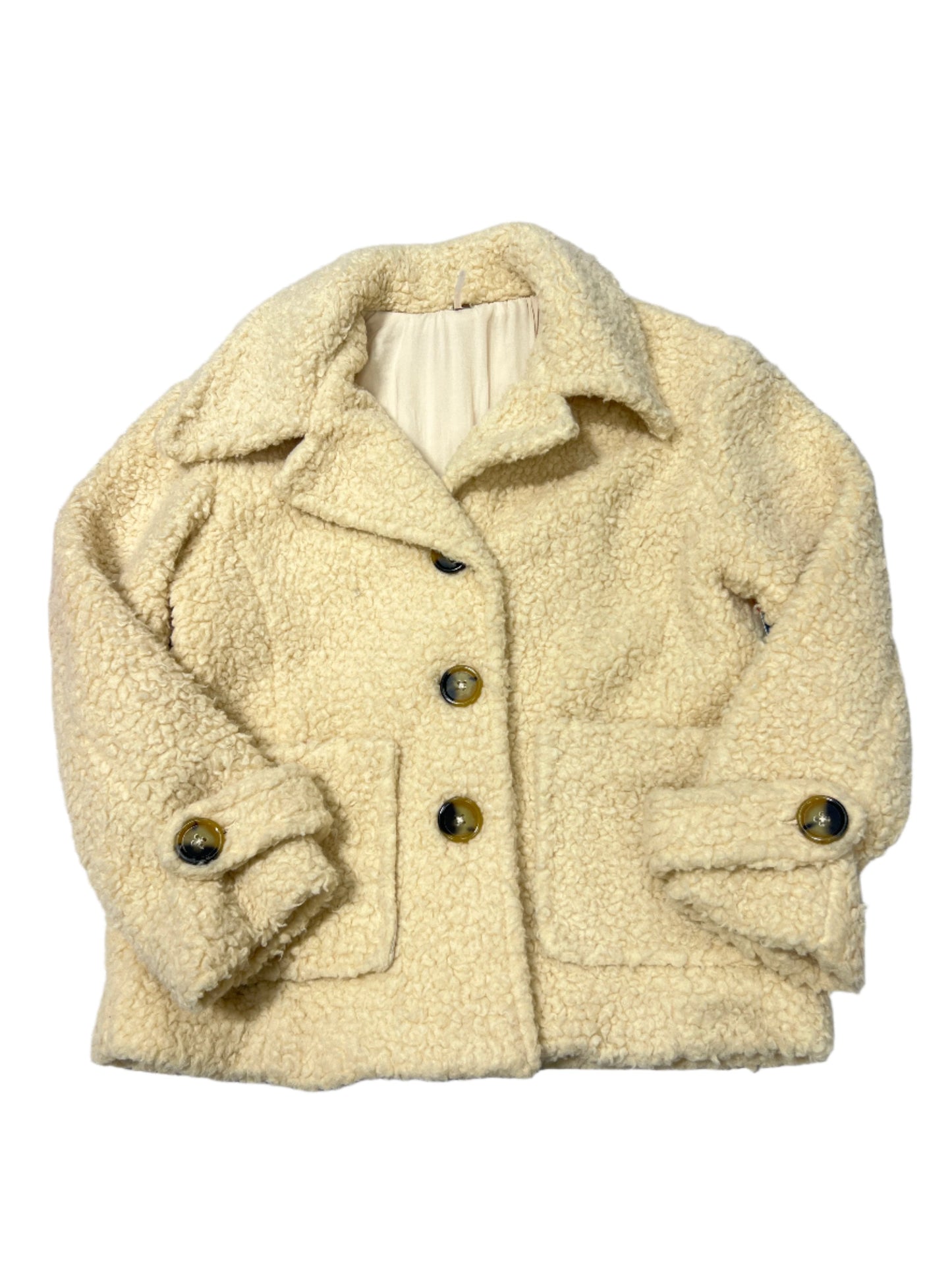 Coat Faux Fur & Sherpa By Free People In Cream, Size: S