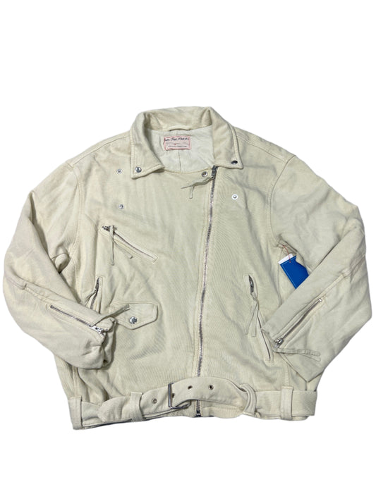 Jacket Moto By We The Free In Cream, Size: M