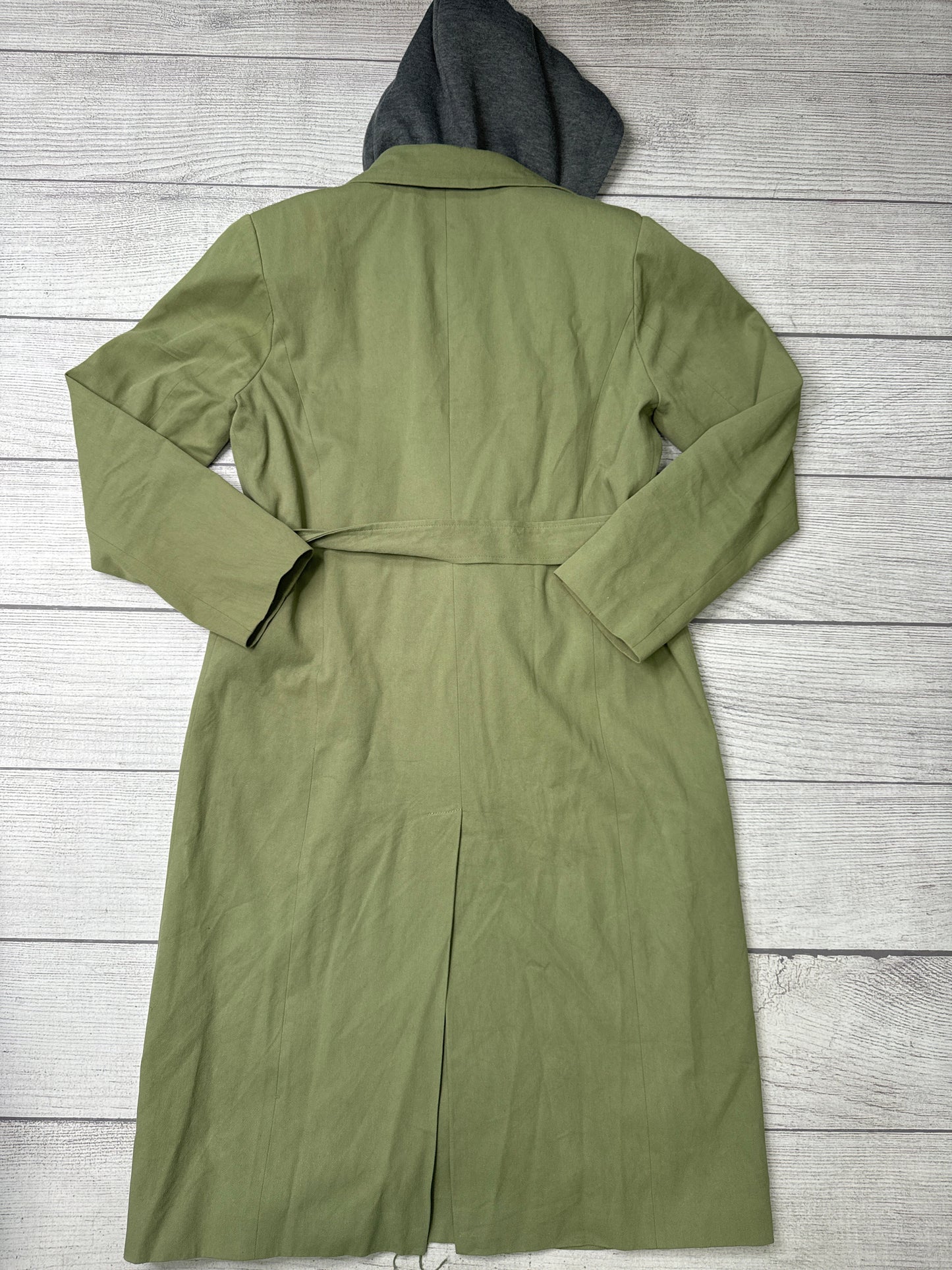 Coat Trench Coat By 7 For All Mankind In Green, Size: L