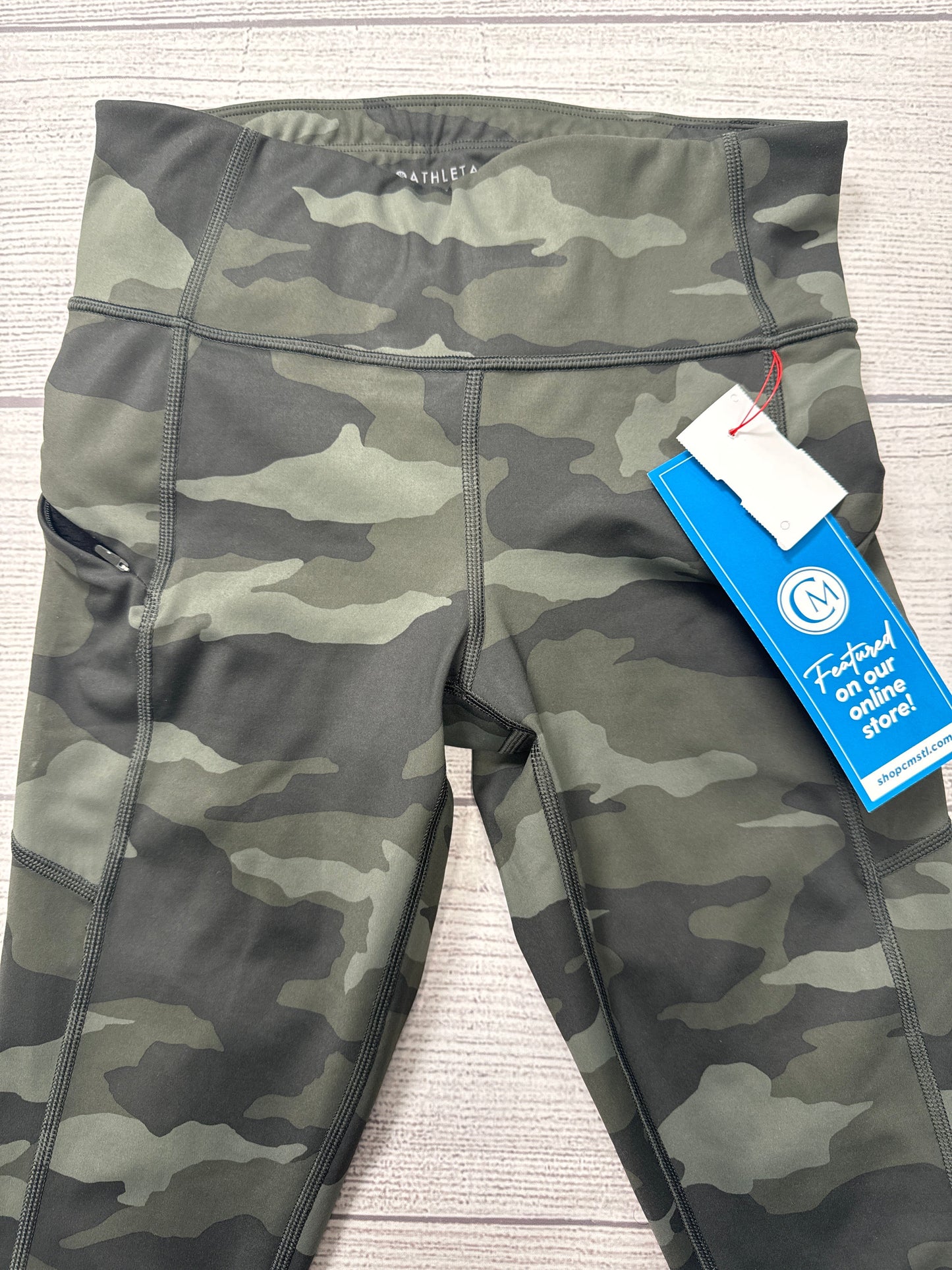 Athletic Leggings By Athleta In Camouflage Print, Size: Xs