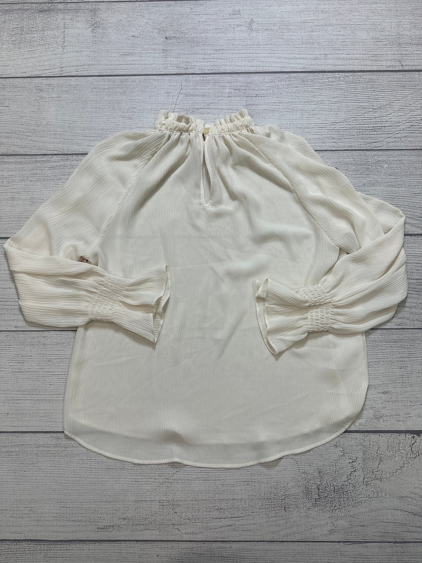 Top Long Sleeve By Loft In Cream, Size: S