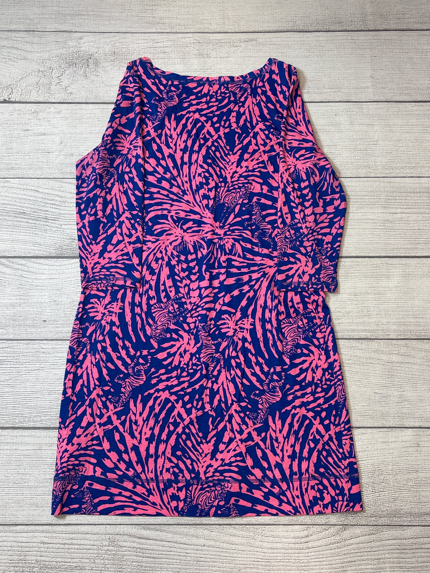 Dress Casual Short By Lilly Pulitzer In Blue & Pink, Size: L