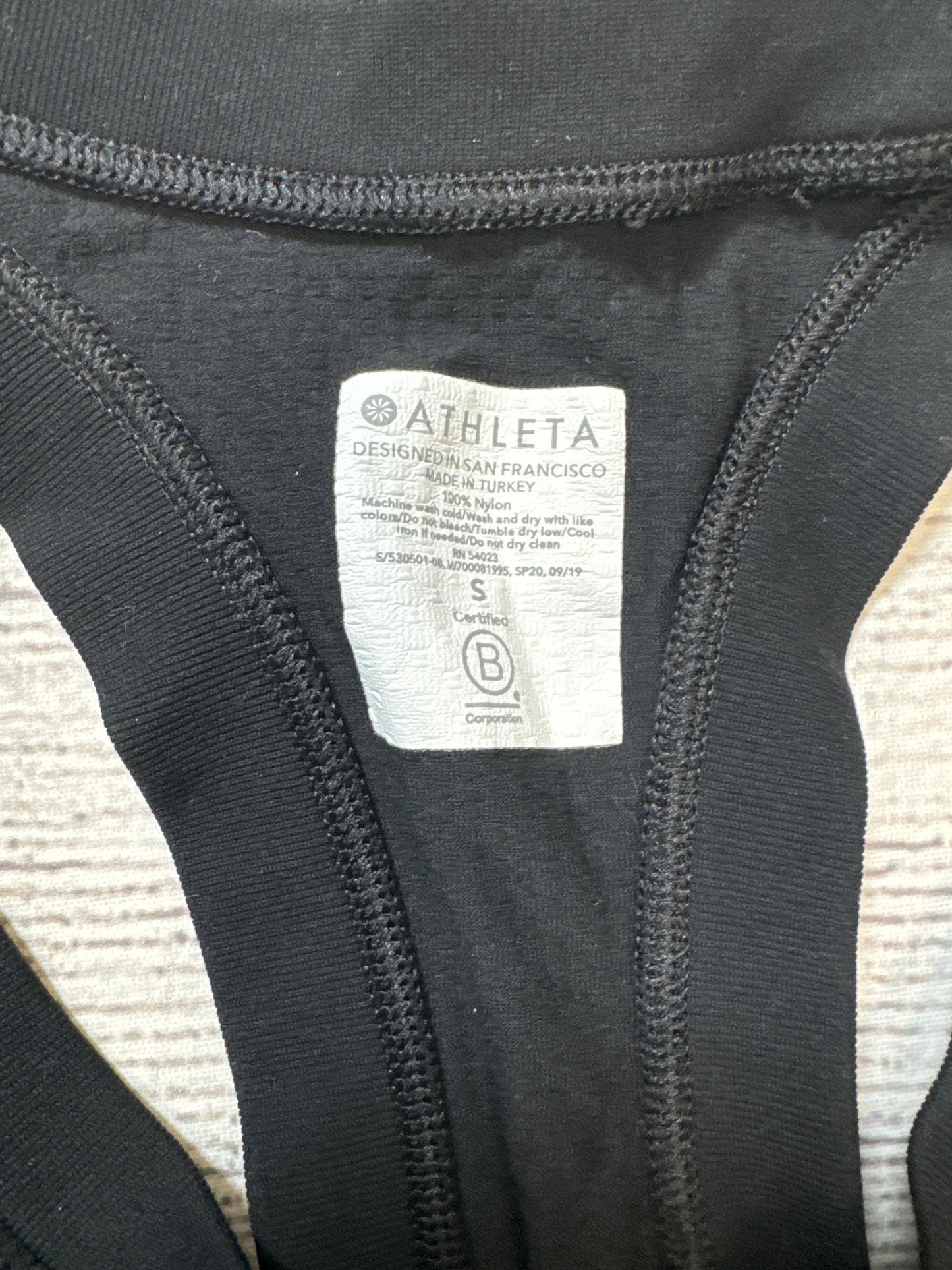 Athletic Tank Top By Athleta In Black, Size: S