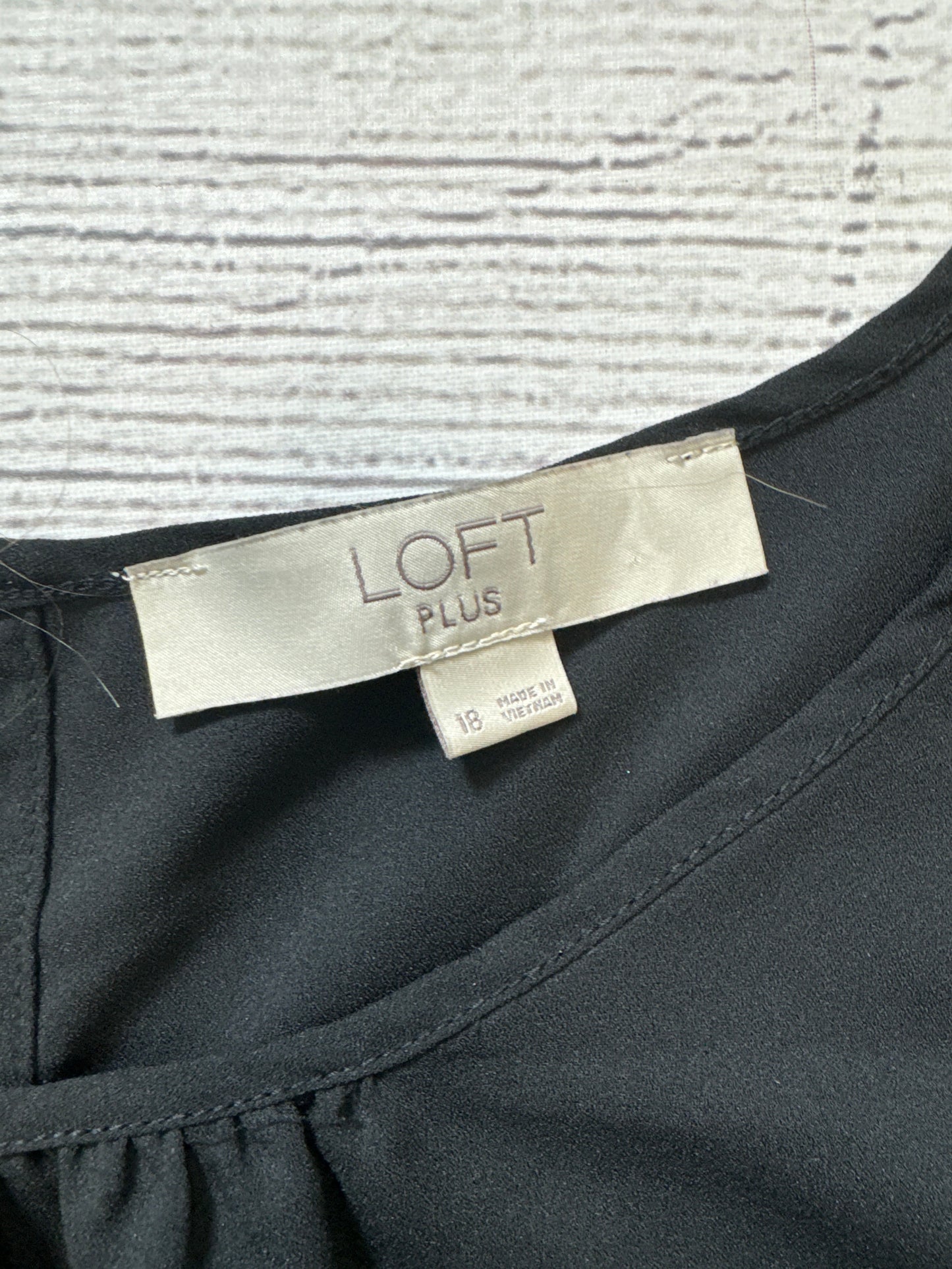 Top Sleeveless By Loft In Black, Size: Xxl