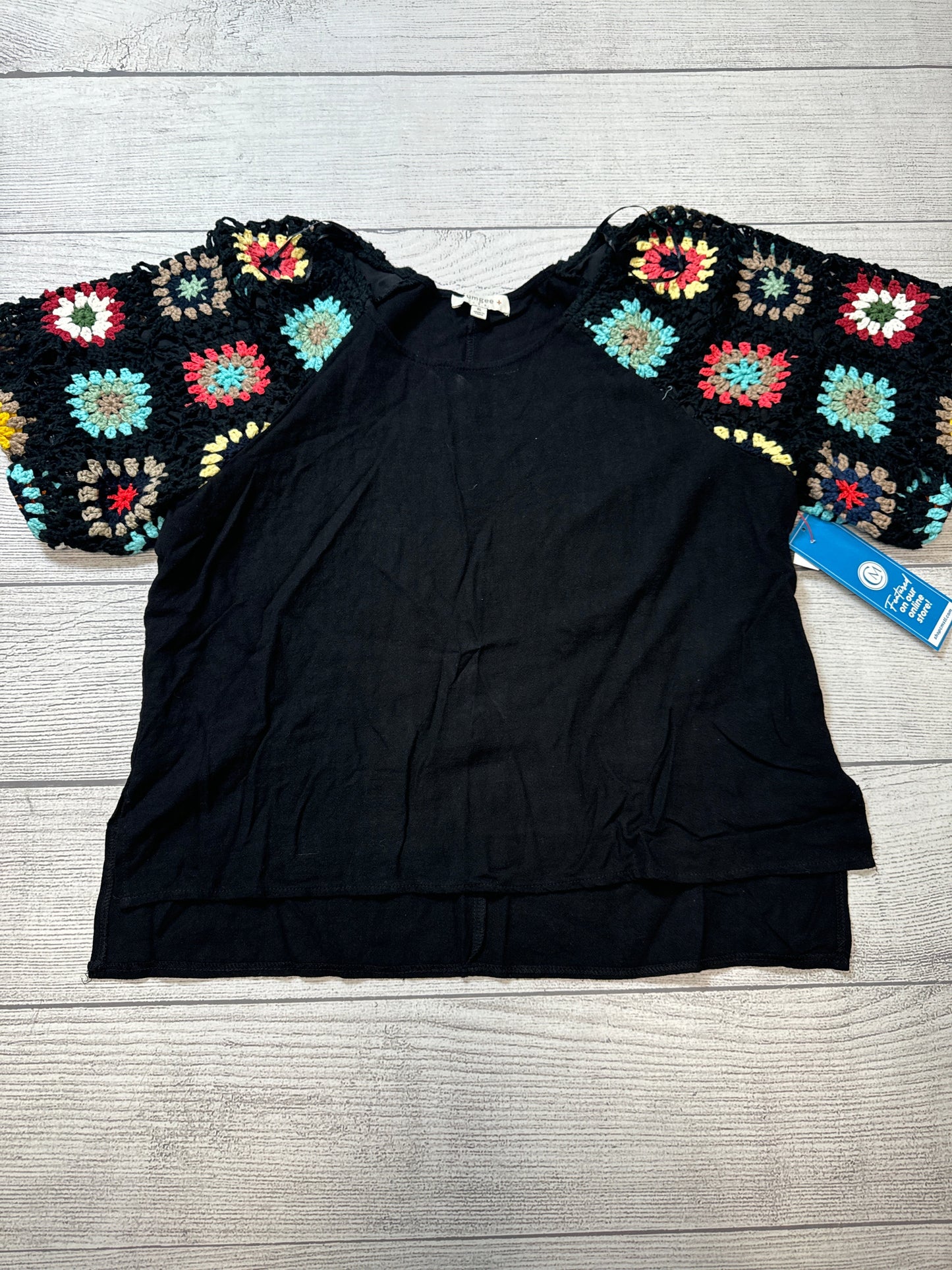 Top Short Sleeve By Umgee In Black, Size: Xl