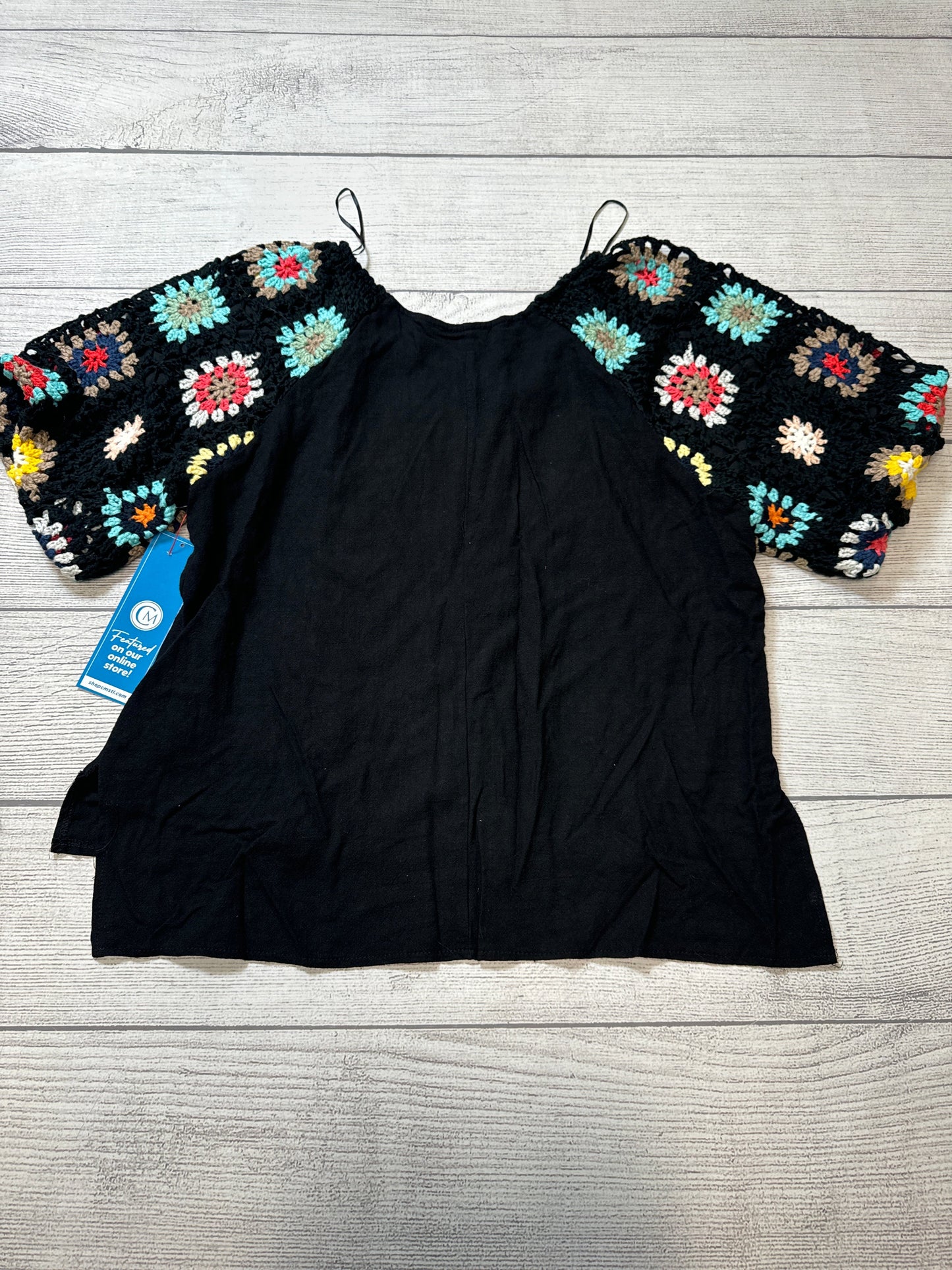 Top Short Sleeve By Umgee In Black, Size: Xl