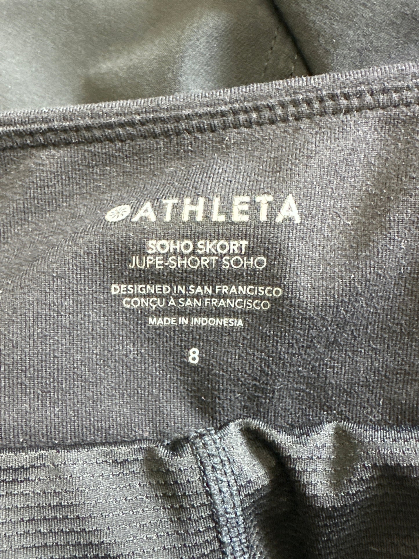 Athletic Skort By Athleta In Black, Size: 8