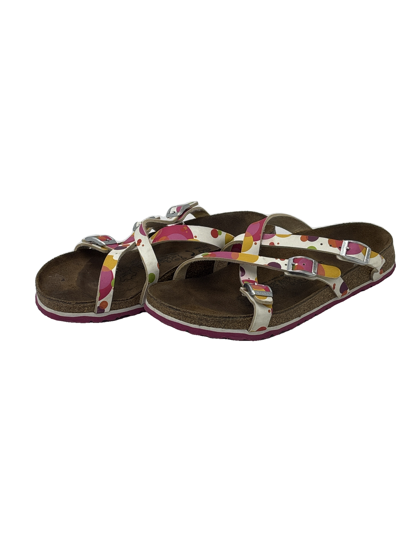 Sandals Flats By Birkenstock In Multi-Colored, Size: 8.5