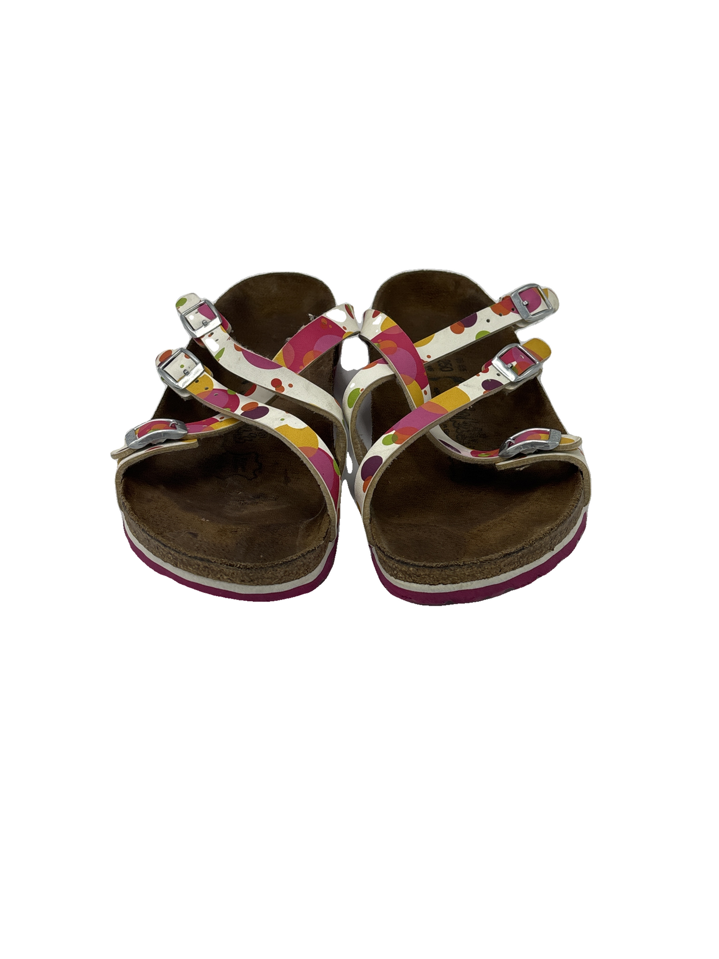 Sandals Flats By Birkenstock In Multi-Colored, Size: 8.5