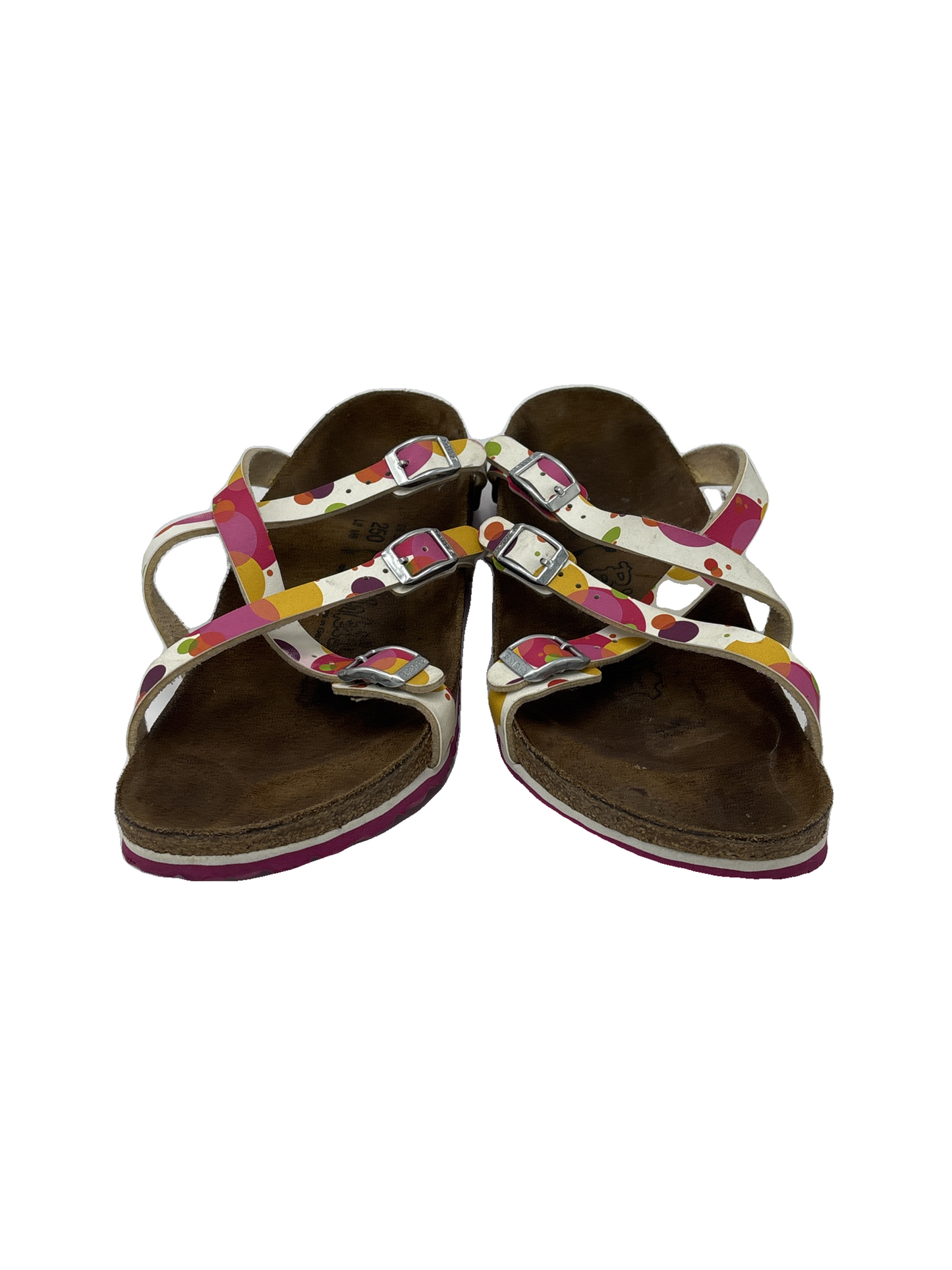 Sandals Flats By Birkenstock In Multi-Colored, Size: 8.5