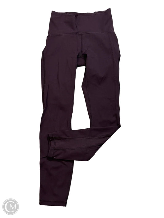 Athletic Leggings By Lululemon In Purple, Size: S