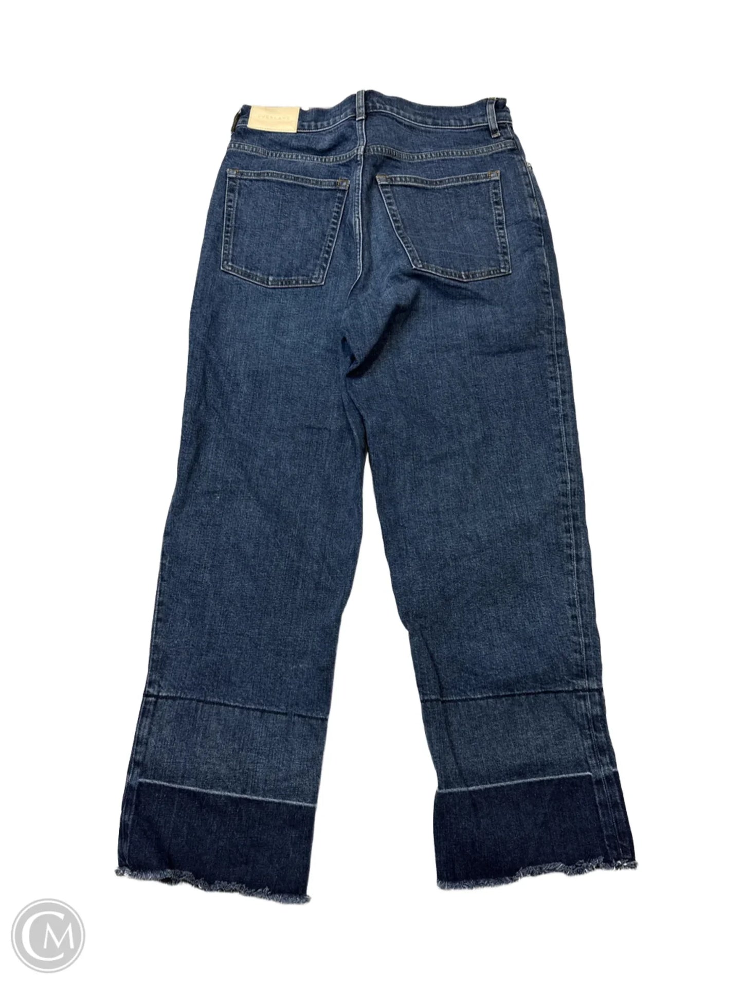 Jeans Straight By Everlane In Blue Denim, Size: 8