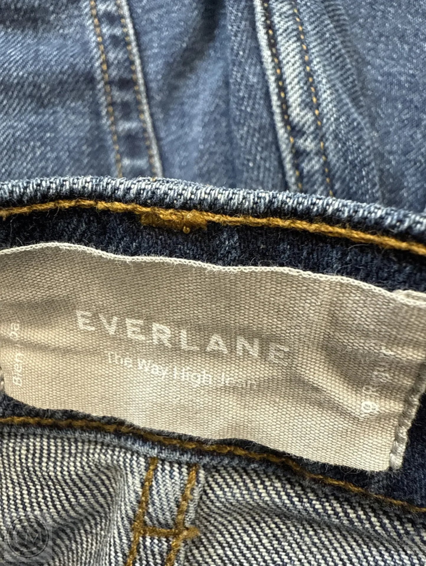 Jeans Straight By Everlane In Blue Denim, Size: 8