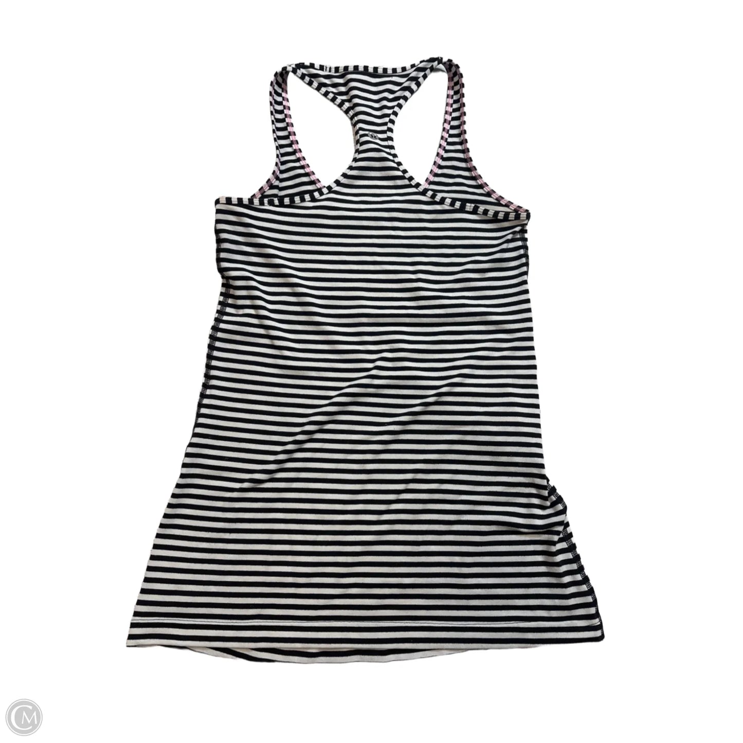 Athletic Tank Top By Lululemon In Striped Pattern, Size: S