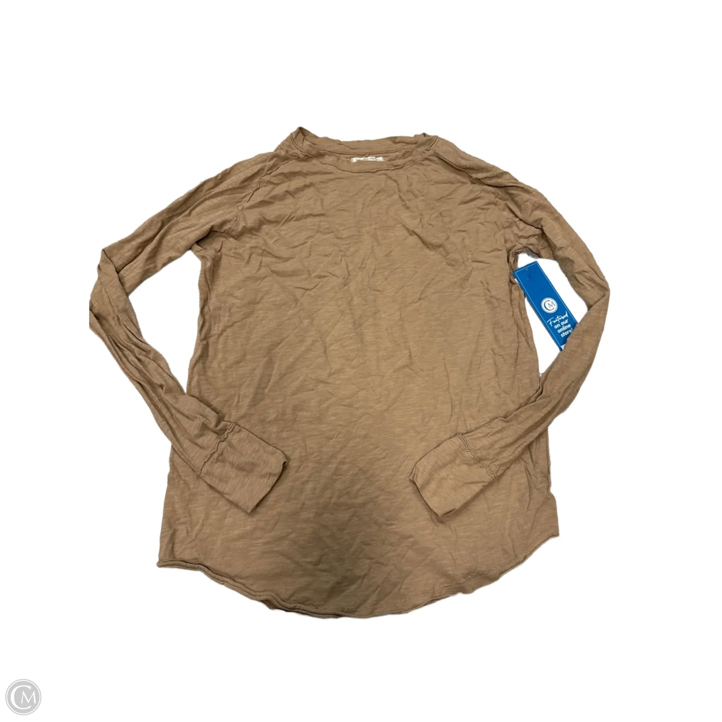 Top Long Sleeve By Free People In Brown, Size: L