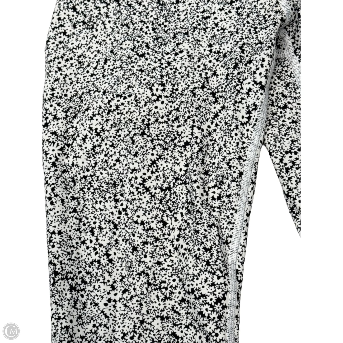 Athletic Capris By Lululemon In Black & White, Size: S/4