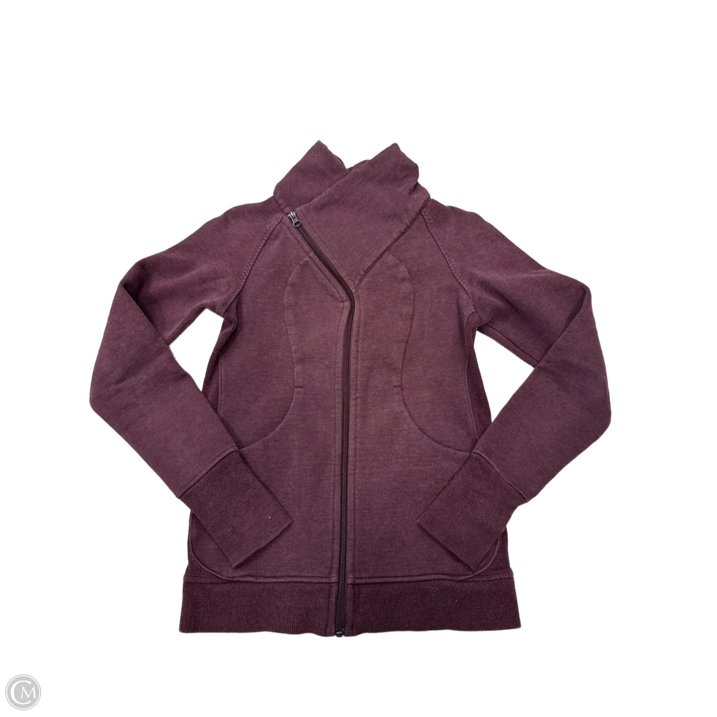 Athletic Jacket By Lululemon In Maroon, Size: S/4