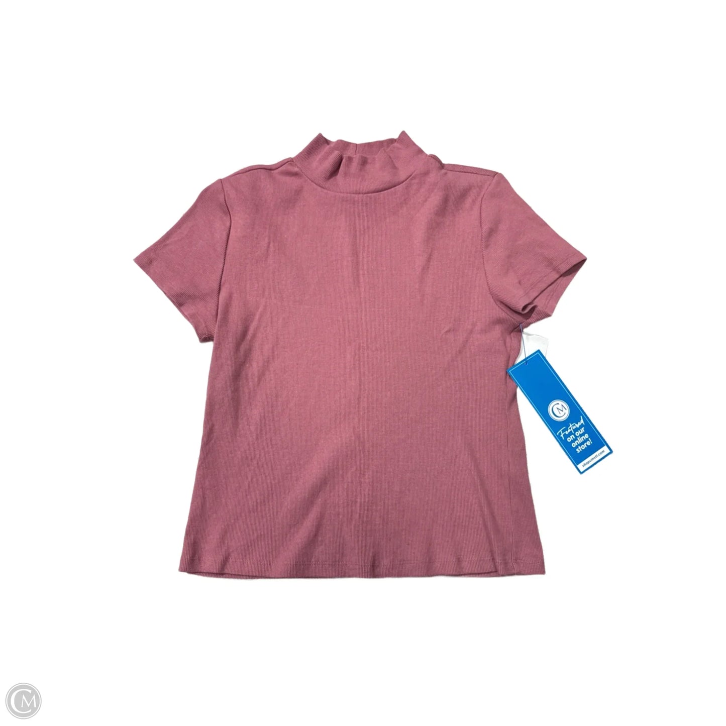 Top Short Sleeve By Maeve In Pink, Size: L