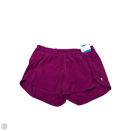 Athletic Shorts By Lululemon In Purple, Size: M