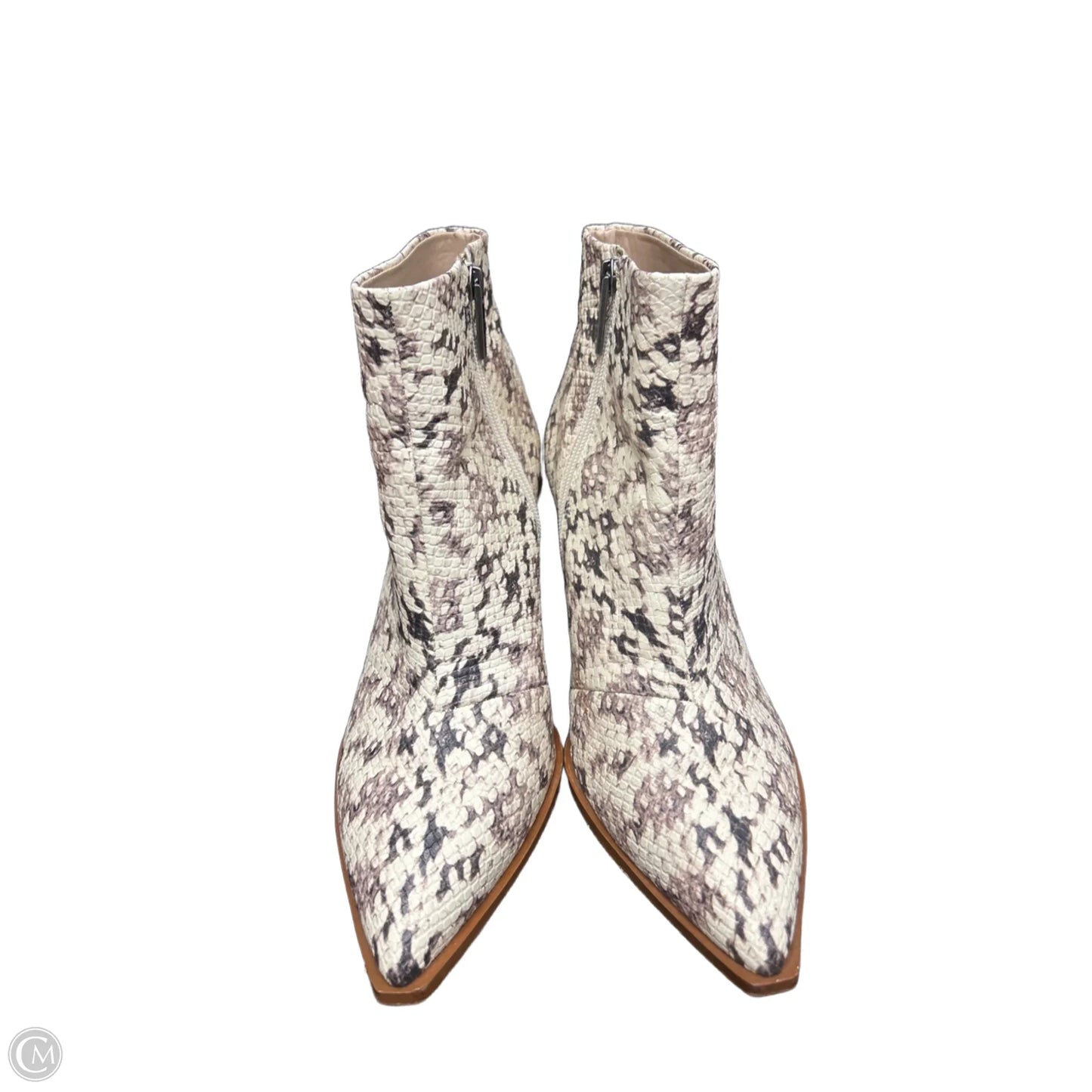 Boots Ankle Heels By 1.State In Snakeskin Print, Size: 10