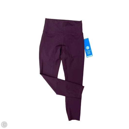 Athletic Leggings By Lululemon In Maroon, Size: S