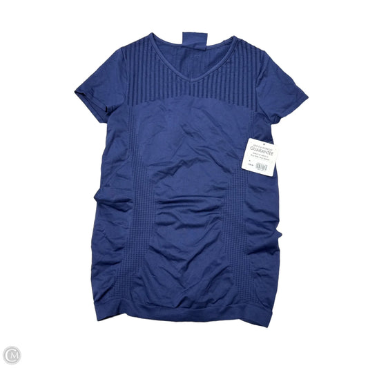 Athletic Top Short Sleeve By Athleta In Navy, Size: M