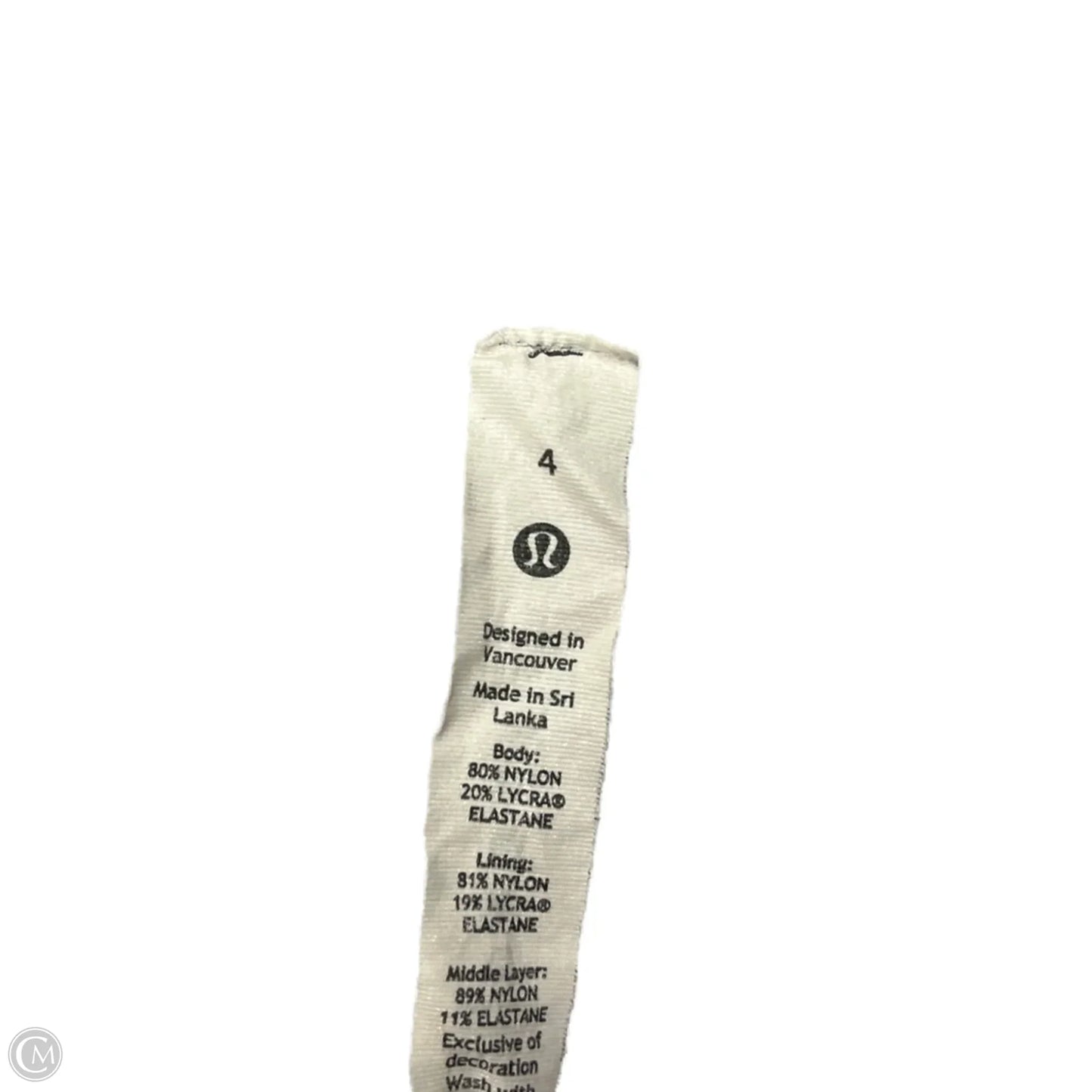 Athletic Bra By Lululemon In Grey, Size: S