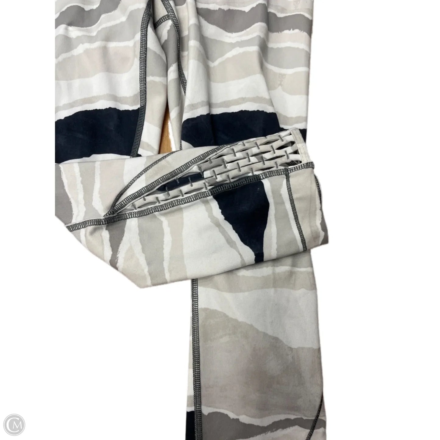 Athletic Capris By Lululemon In Cream & Tan, Size: S