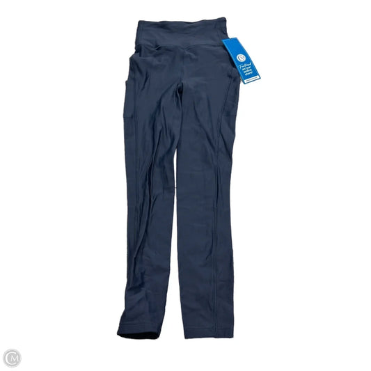 Athletic Leggings By Lululemon In Navy, Size: Xs
