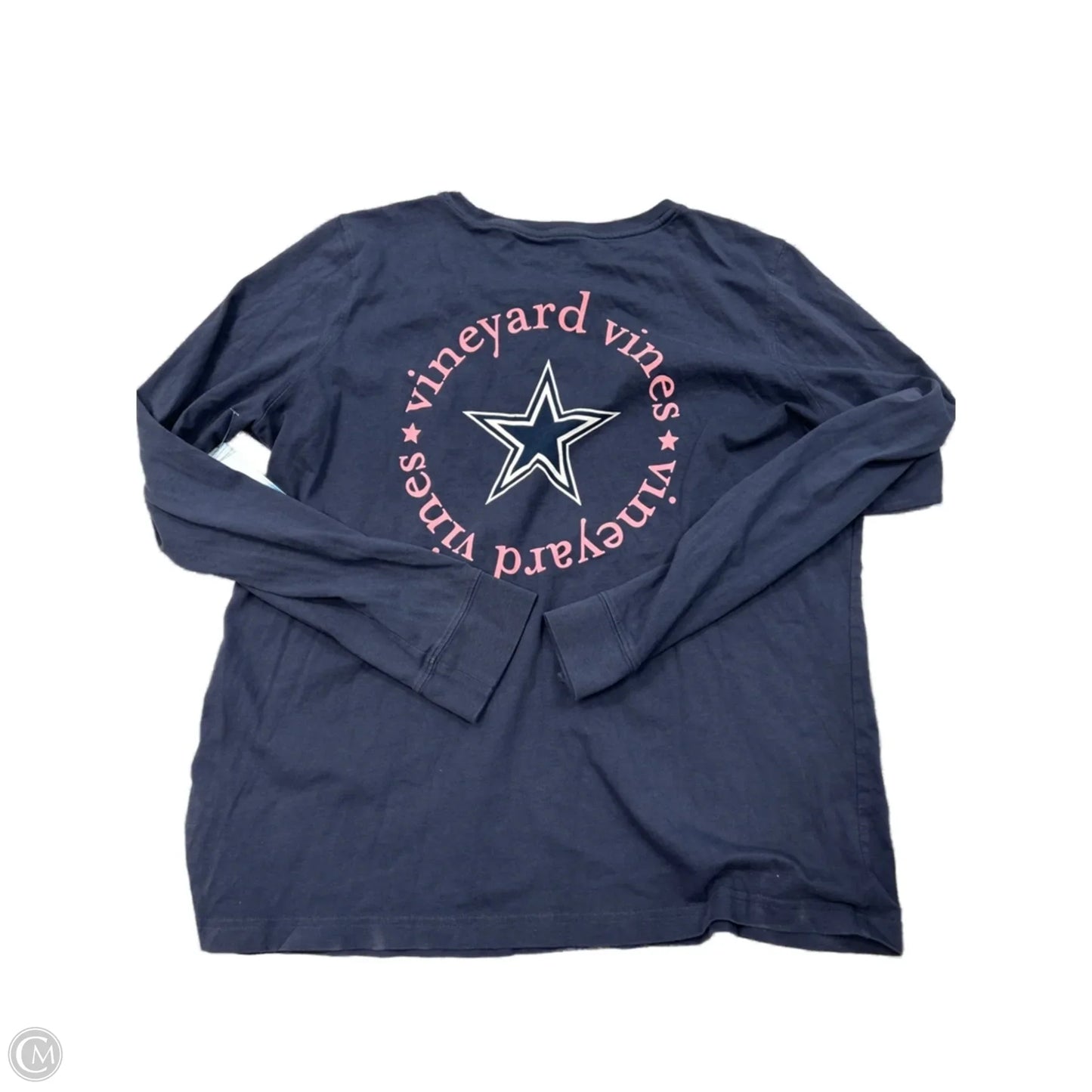 Top Long Sleeve By Vineyard Vines In Navy, Size: Xl