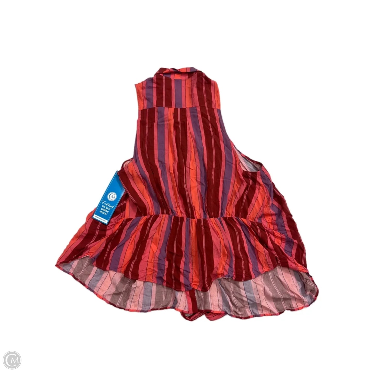 Top Sleeveless By Free People In Striped Pattern, Size: Xl