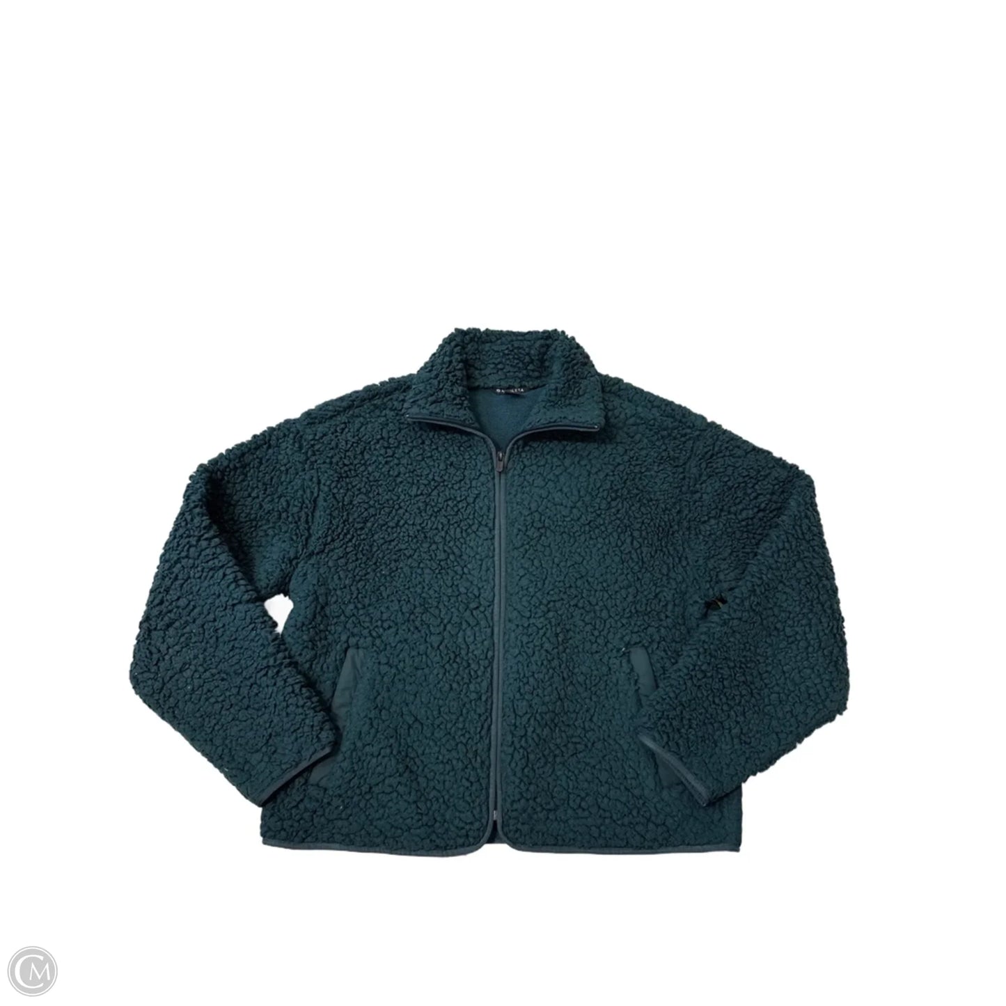 Jacket Faux Fur & Sherpa By Athleta In Teal, Size: Xs