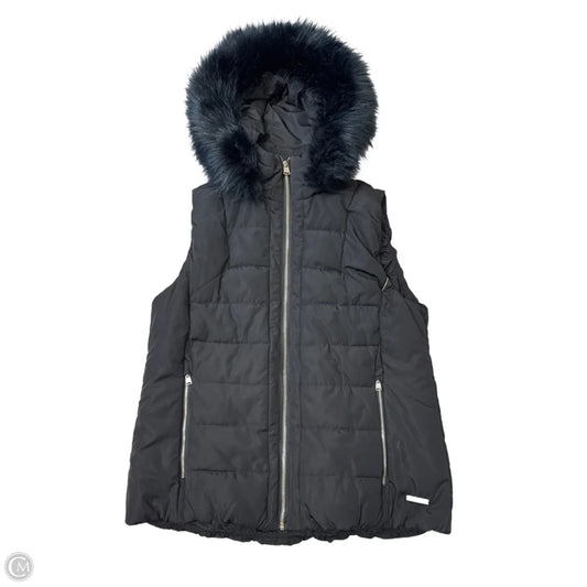 Vest Puffer & Quilted By Calvin Klein In Black, Size: L