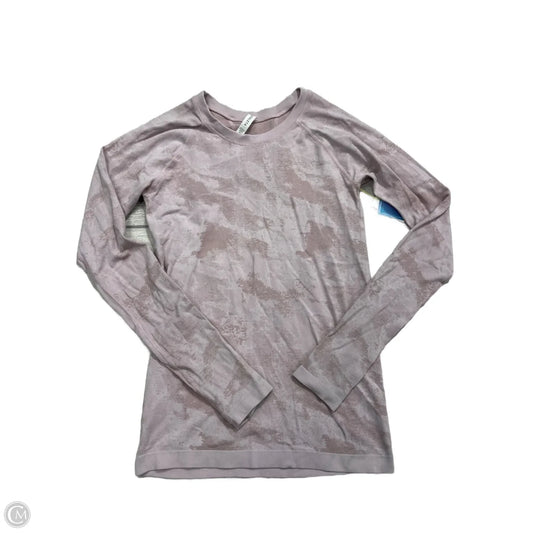 Athletic Top Long Sleeve Crewneck By Athleta In Pink, Size: Xs