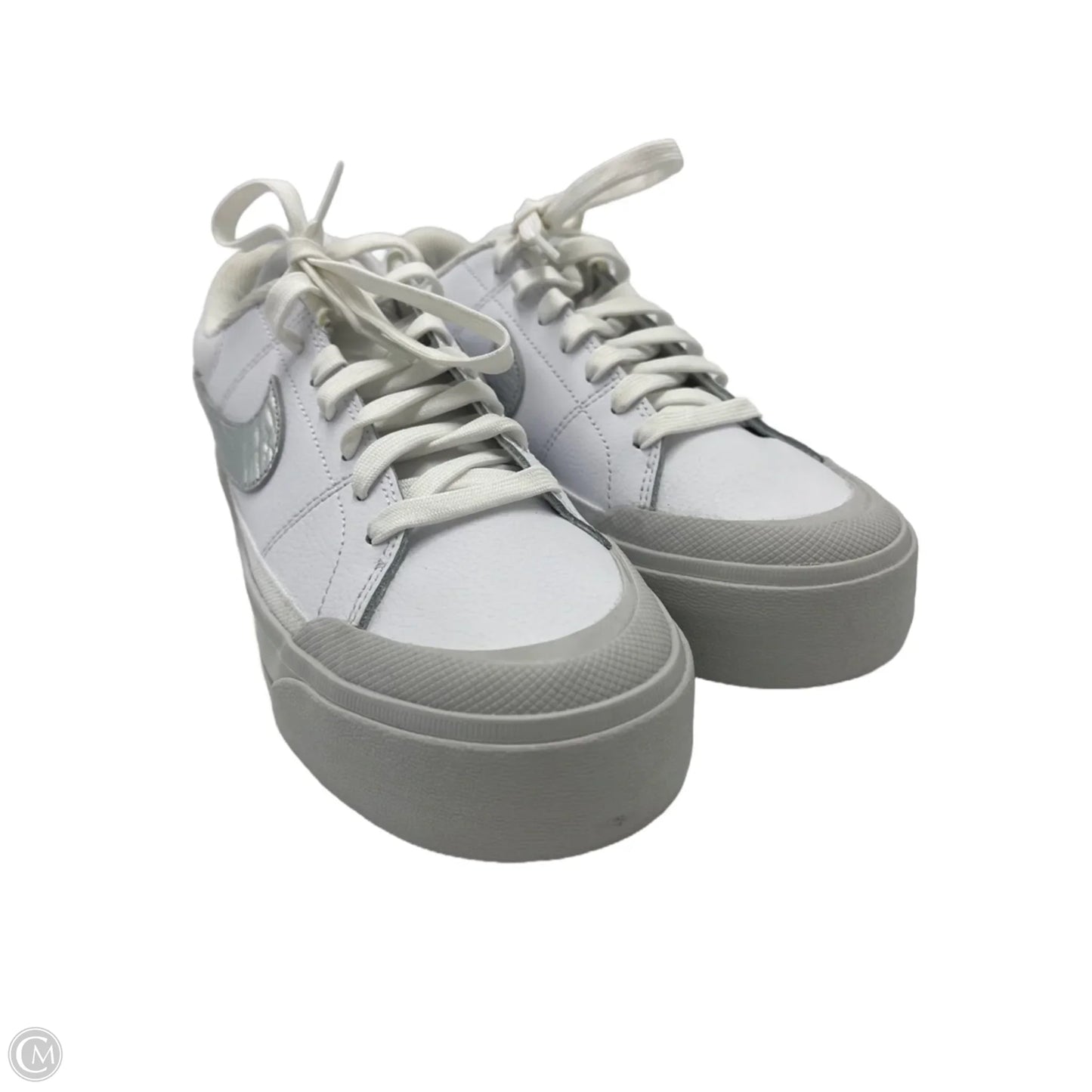 Shoes Athletic By Nike In White, Size: 8