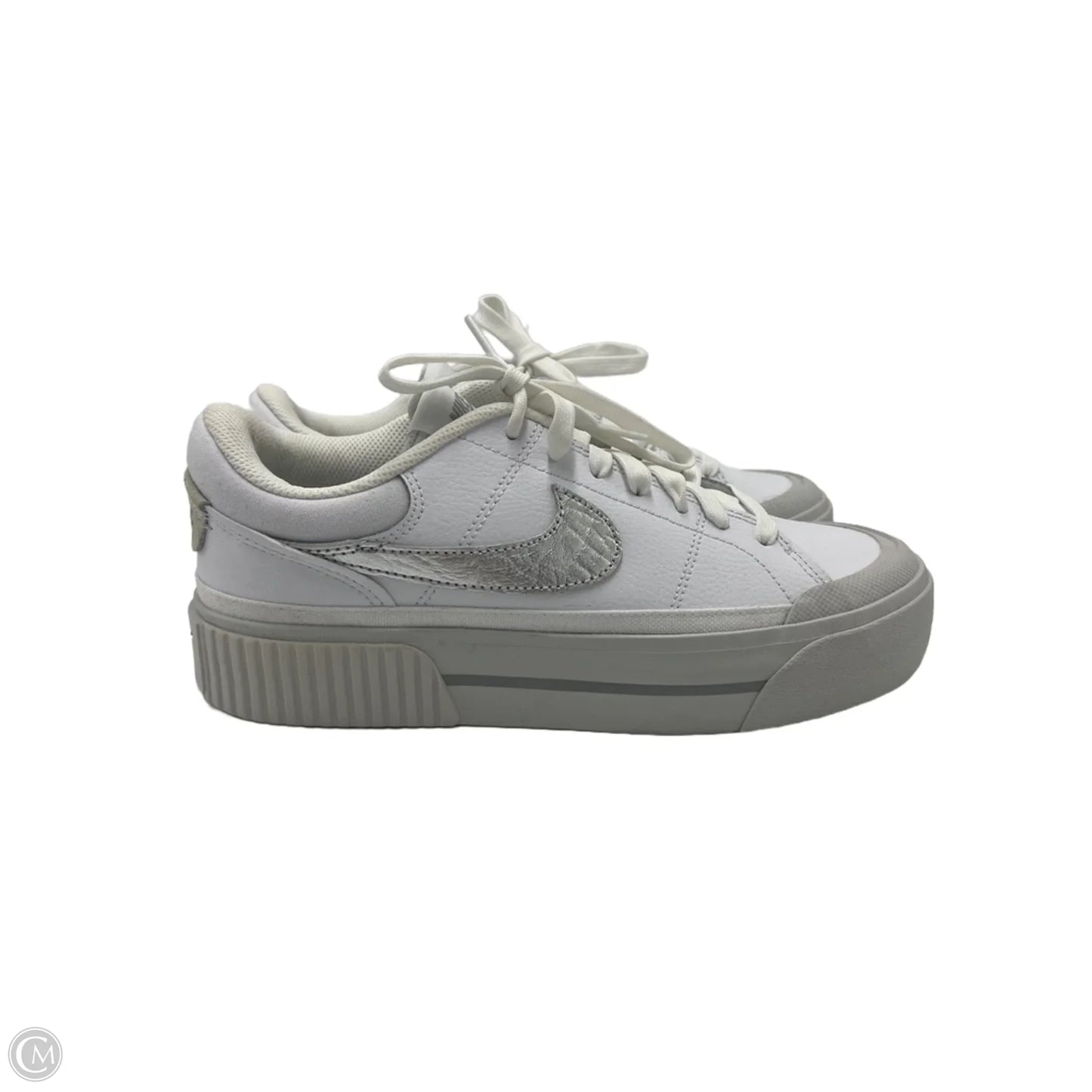 Shoes Athletic By Nike In White, Size: 8