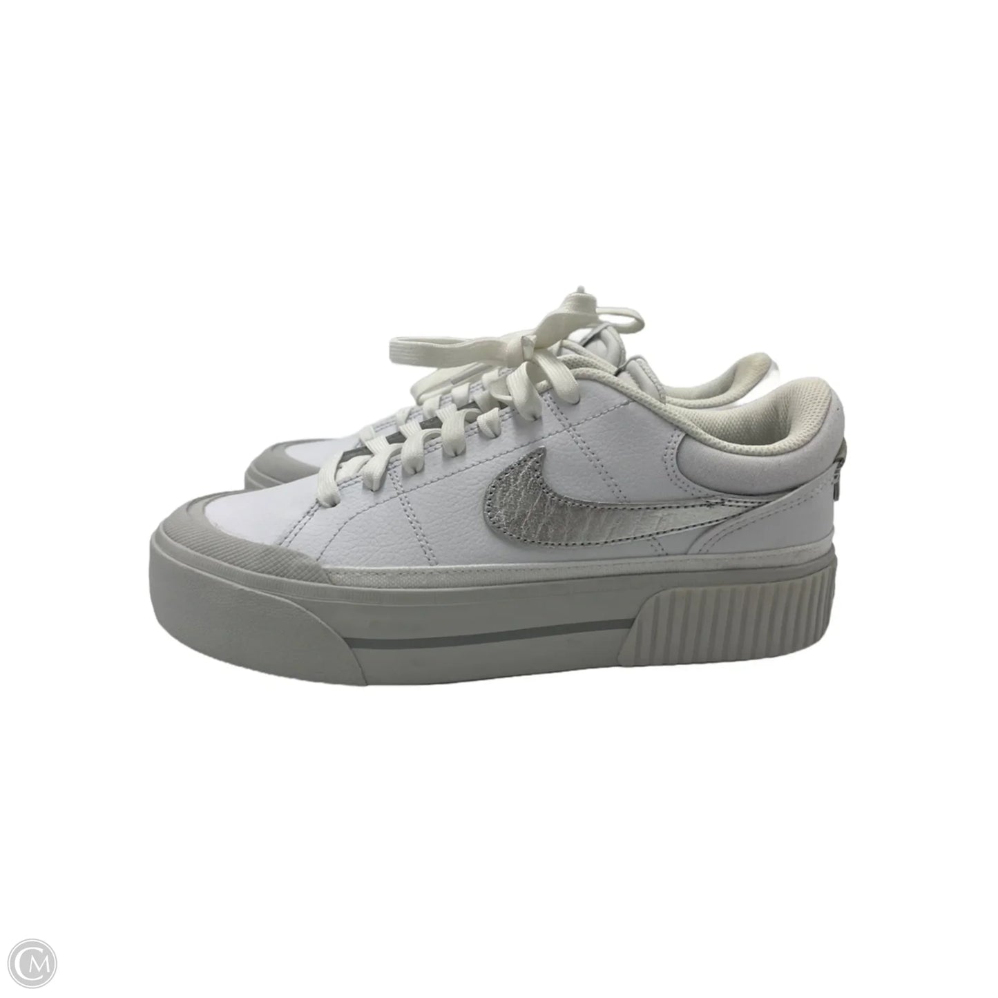 Shoes Athletic By Nike In White, Size: 8