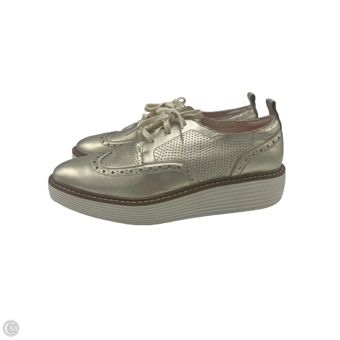 Shoes Designer By Cole-Haan In Gold, Size: 8