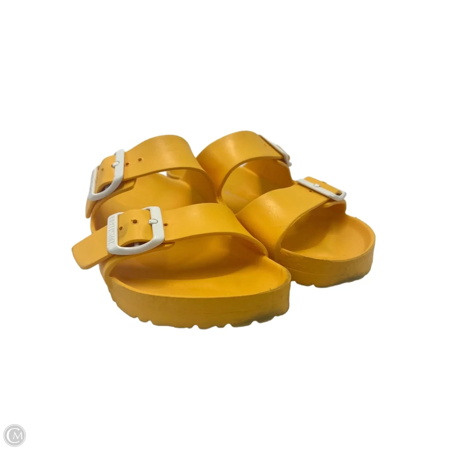 Sandals Designer By Birkenstock In Yellow, Size: 7.5