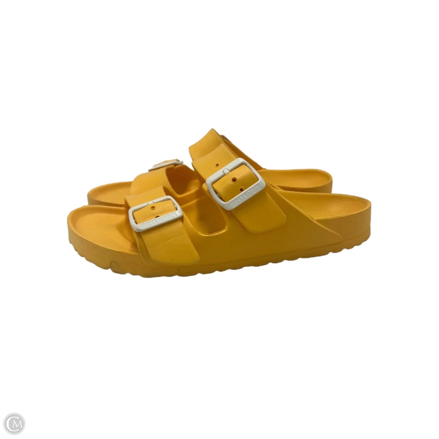Sandals Designer By Birkenstock In Yellow, Size: 7.5