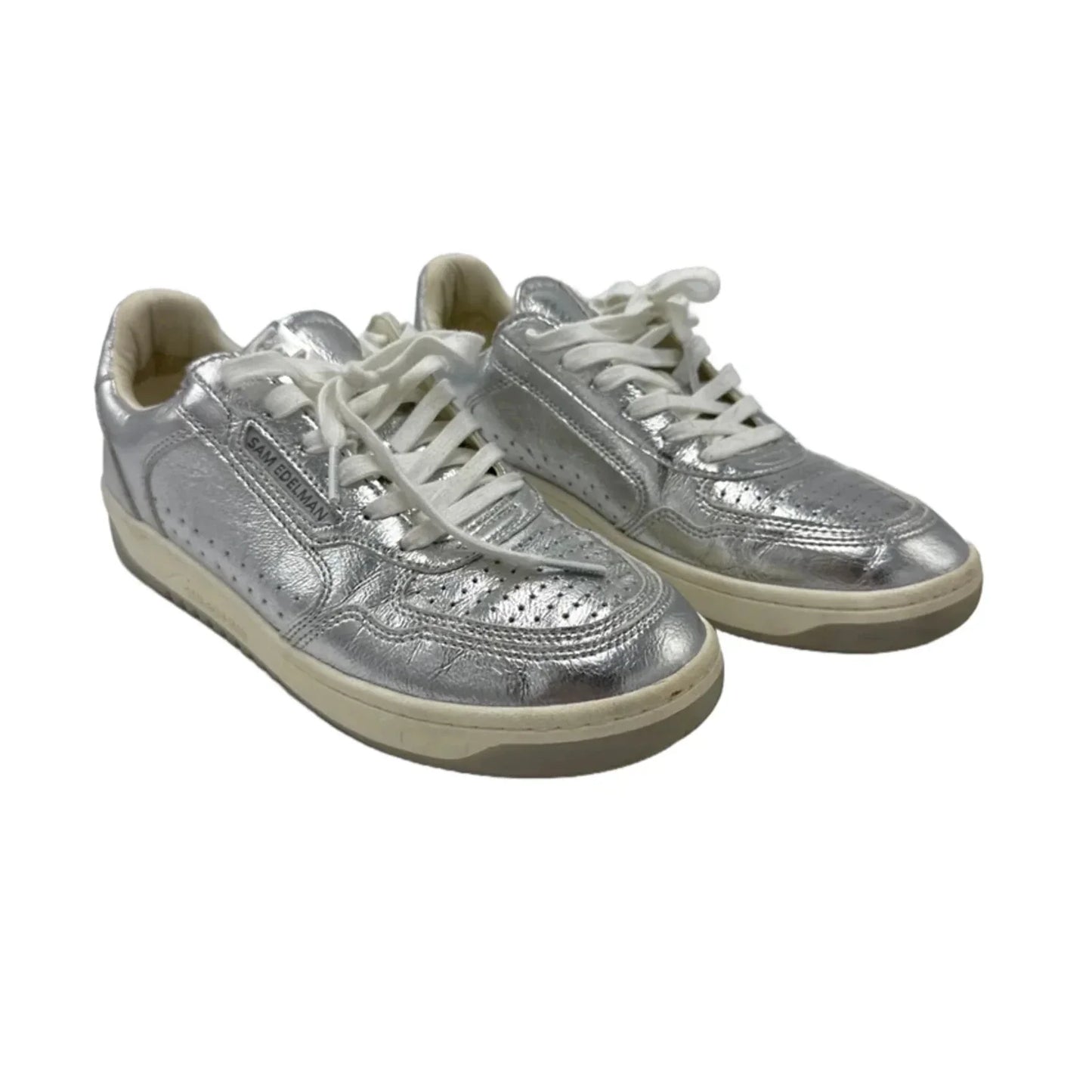 Shoes Athletic By Sam Edelman In Silver, Size: 9