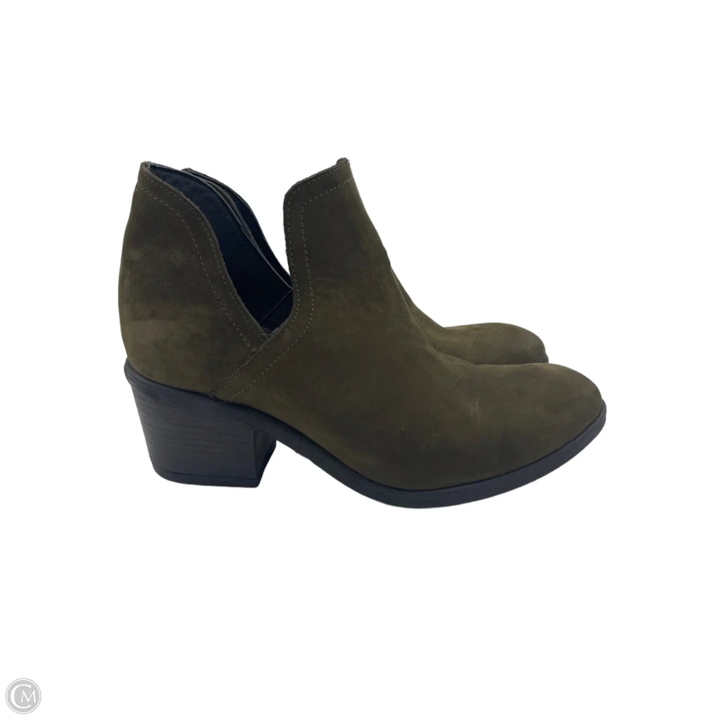 Boots Ankle Heels By Bueno In Green, Size: 6