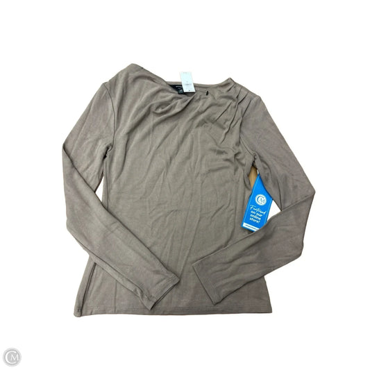 Top Long Sleeve By Banana Republic In Brown, Size: Xs
